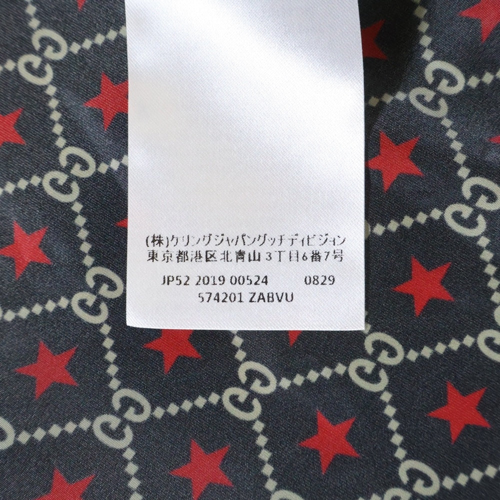 GUCCI(グッチ) GGスター ウインドブレイカー 総柄ジャケット レッド/ブラック 574201 ZABVU
