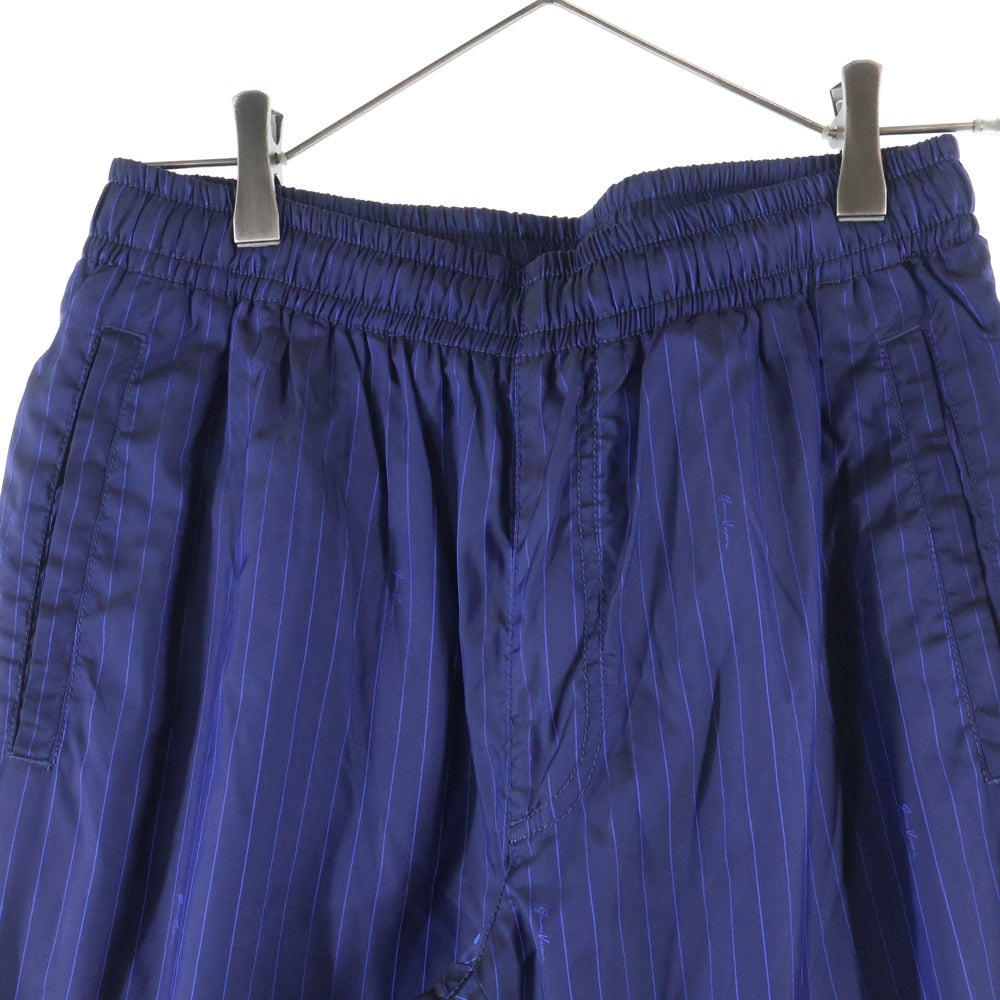 VERSACE(ヴェルサーチ) NYLON STRIPED PANTS ナイロン ストライプ パンツ ブルー A85209