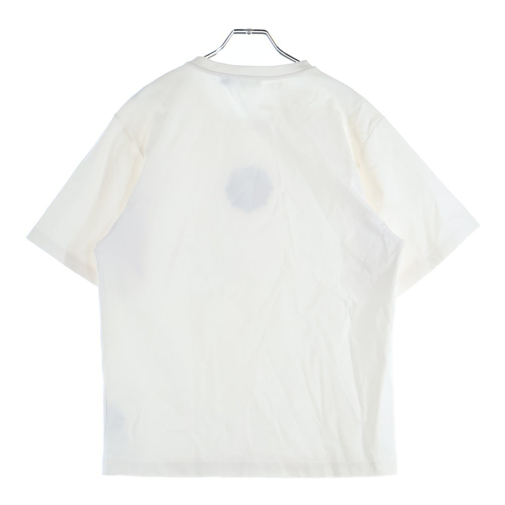 DOLCE & GABBANA(ドルチェアンドガッバーナ) RHINESTONE LOGO TEE ラインストーン フロントロゴ 半袖Tシャツ ホワイト G8NC5Z G7CC1