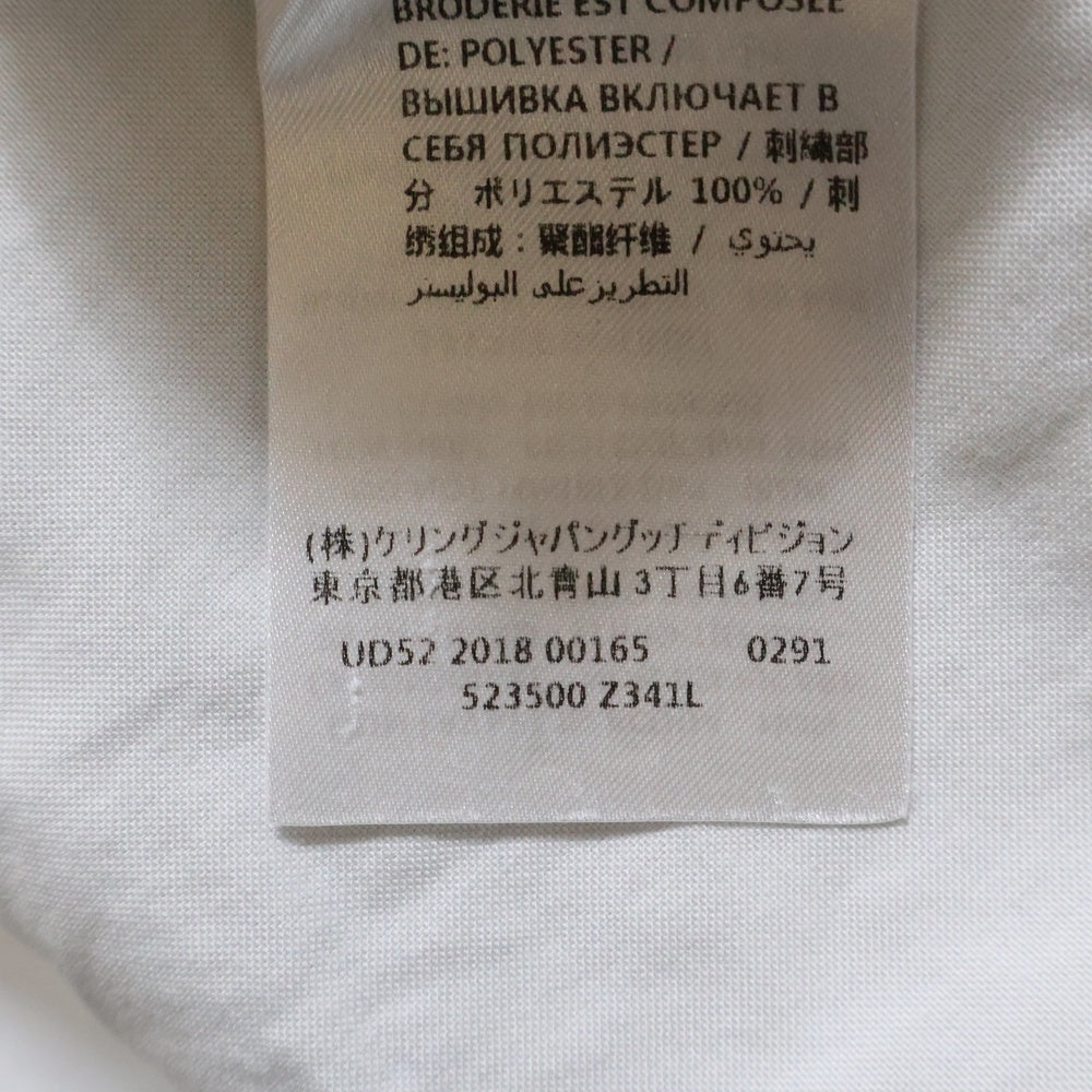 GUCCI(グッチ) 19AW シンボルズ ネック スネーク刺繍 長袖シャツ ホワイト 523500 Z341L