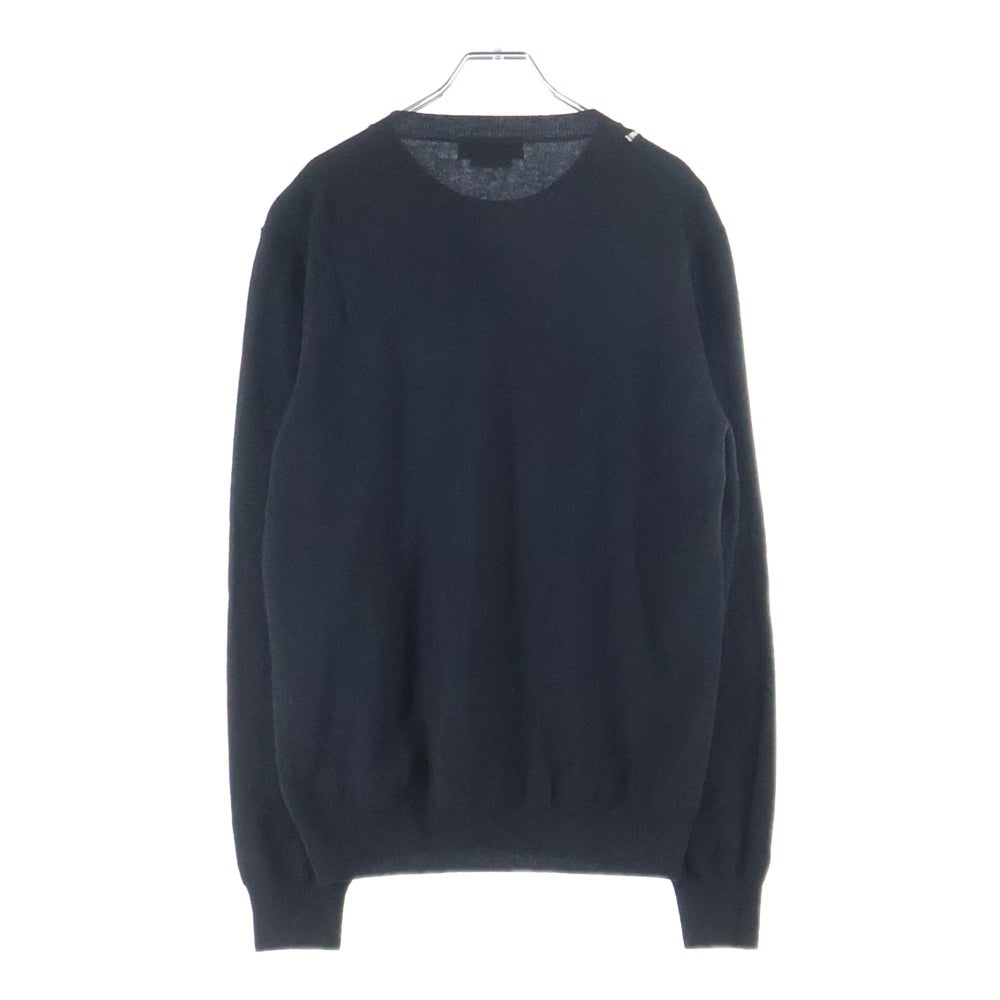 Alexander McQueen(アレキサンダーマックイーン) Skull Wool Sweater スカル ウール ニットセーター ブラック 587031‐Q1ALO