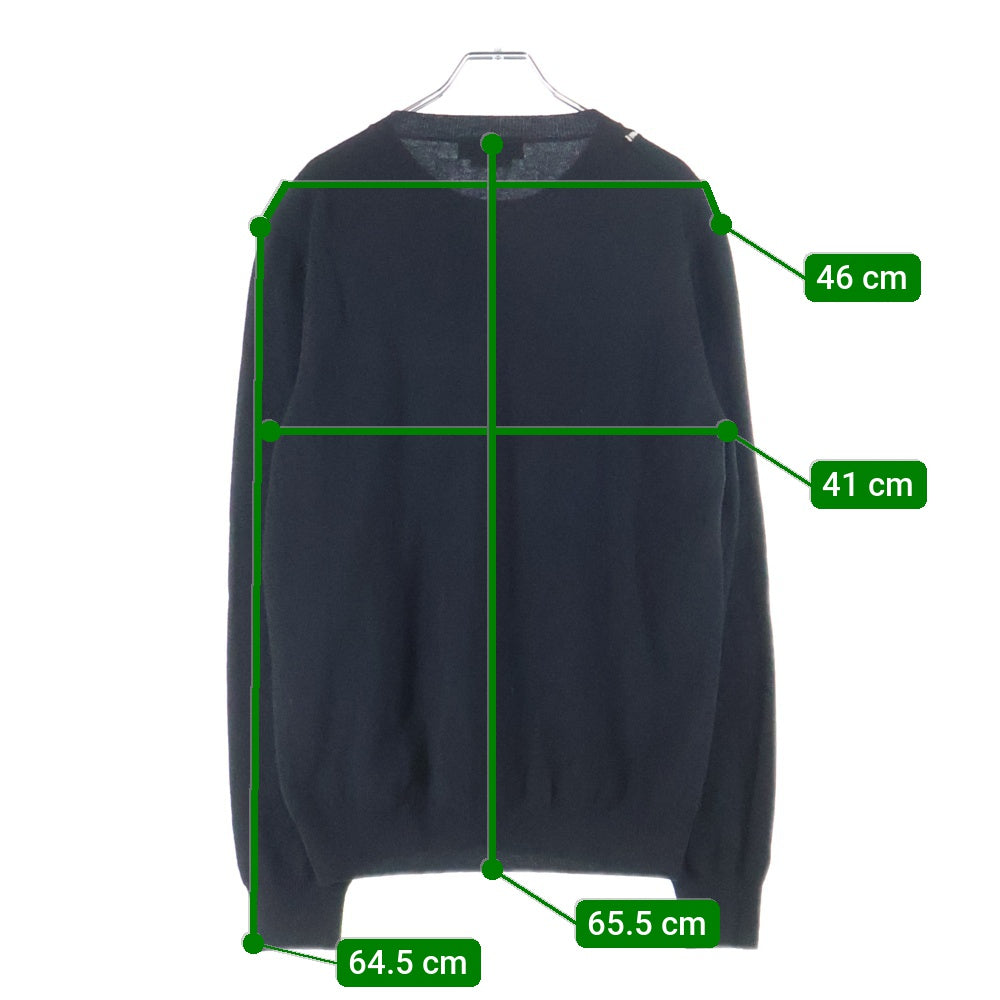 Alexander McQueen(アレキサンダーマックイーン) Skull Wool Sweater スカル ウール ニットセーター ブラック 587031‐Q1ALO