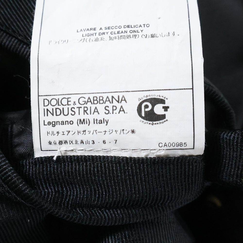 DOLCE & GABBANA(ドルチェアンドガッバーナ) 17SS TAILORED JACKET シルク テーラードジャケット ブラック G2KB3T