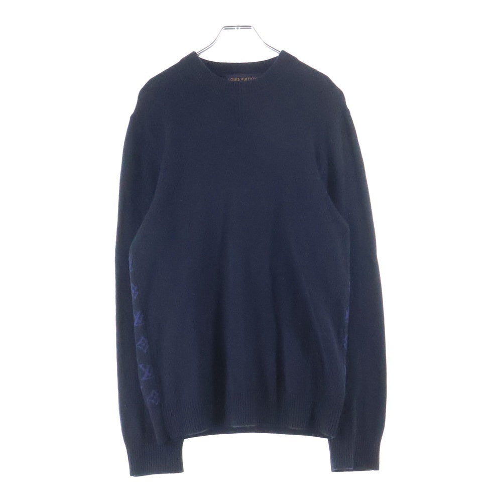 LOUIS VUITTON(ルイヴィトン) 19AW モノグラム クルーネックニットセーター ブラック HGN41W1XW