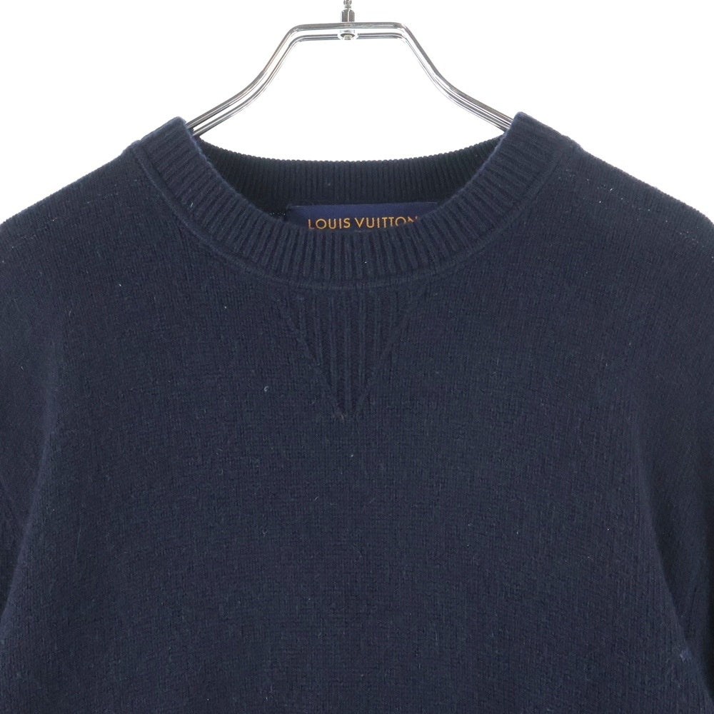 LOUIS VUITTON(ルイヴィトン) 19AW モノグラム クルーネックニットセーター ブラック HGN41W1XW
