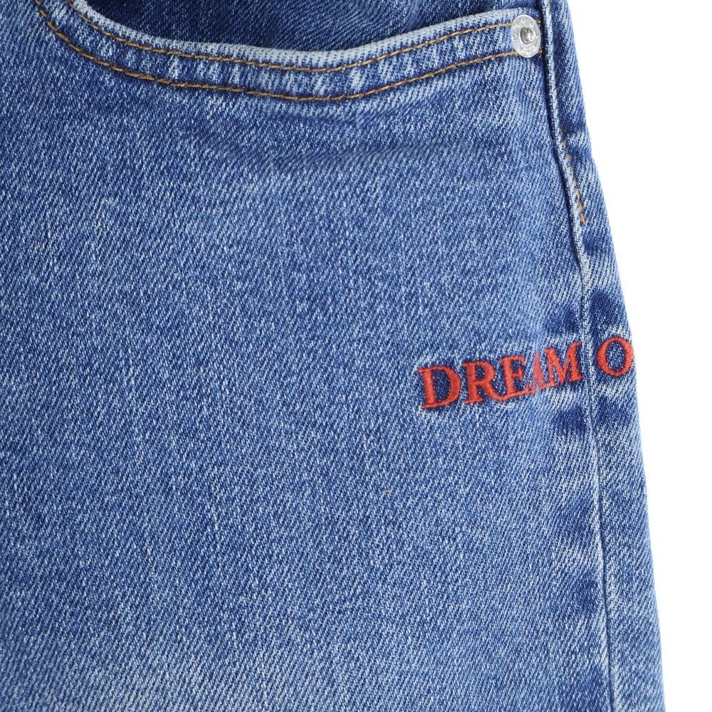 A.P.C(アーペーセー) ×KID CUDI ×キッドカディ ワンポイント刺繍 デニムパンツ インディゴ