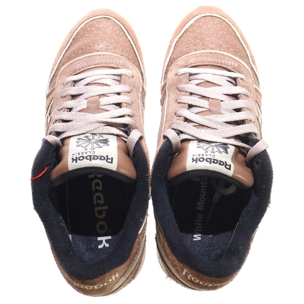 White Mountaineering(ホワイトマウンテニアリング) ×REEBOK CLASSIC LEATHER ×リーボック クラシックレザー ローカットスニーカー ブラウン US8/26.0cm 100233214