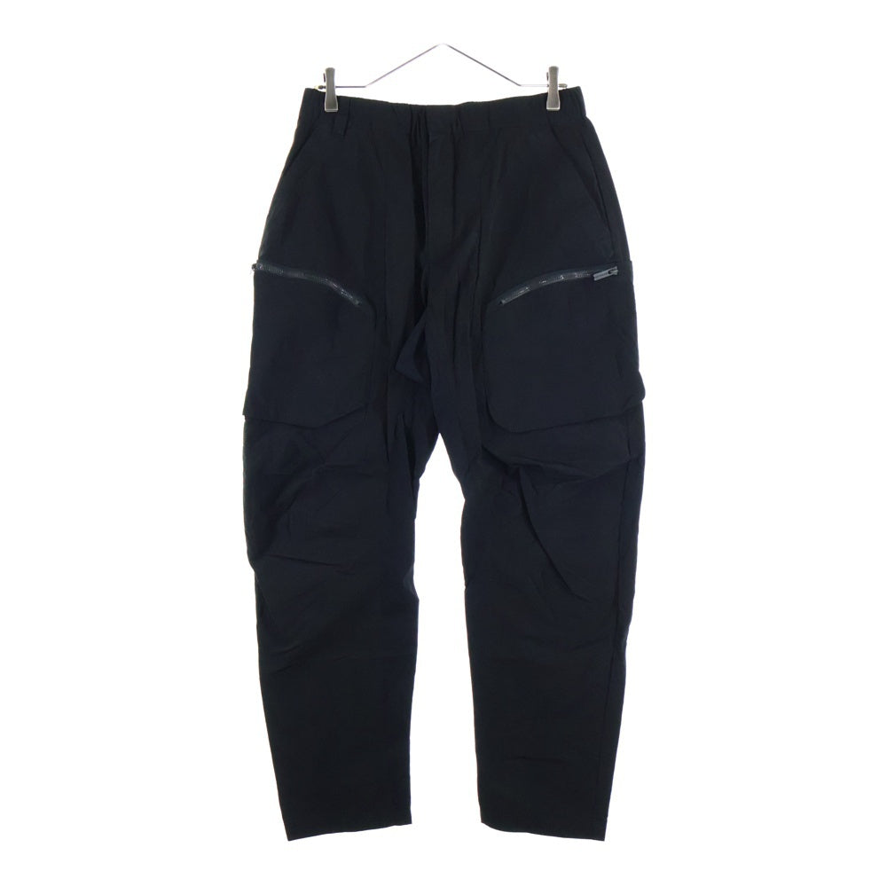 White Mountaineering(ホワイトマウンテニアリング) 25SS MOTERCYCLE PANTS モーターサイクル フロント ジップ ポケット パンツ ブラック BK2571401