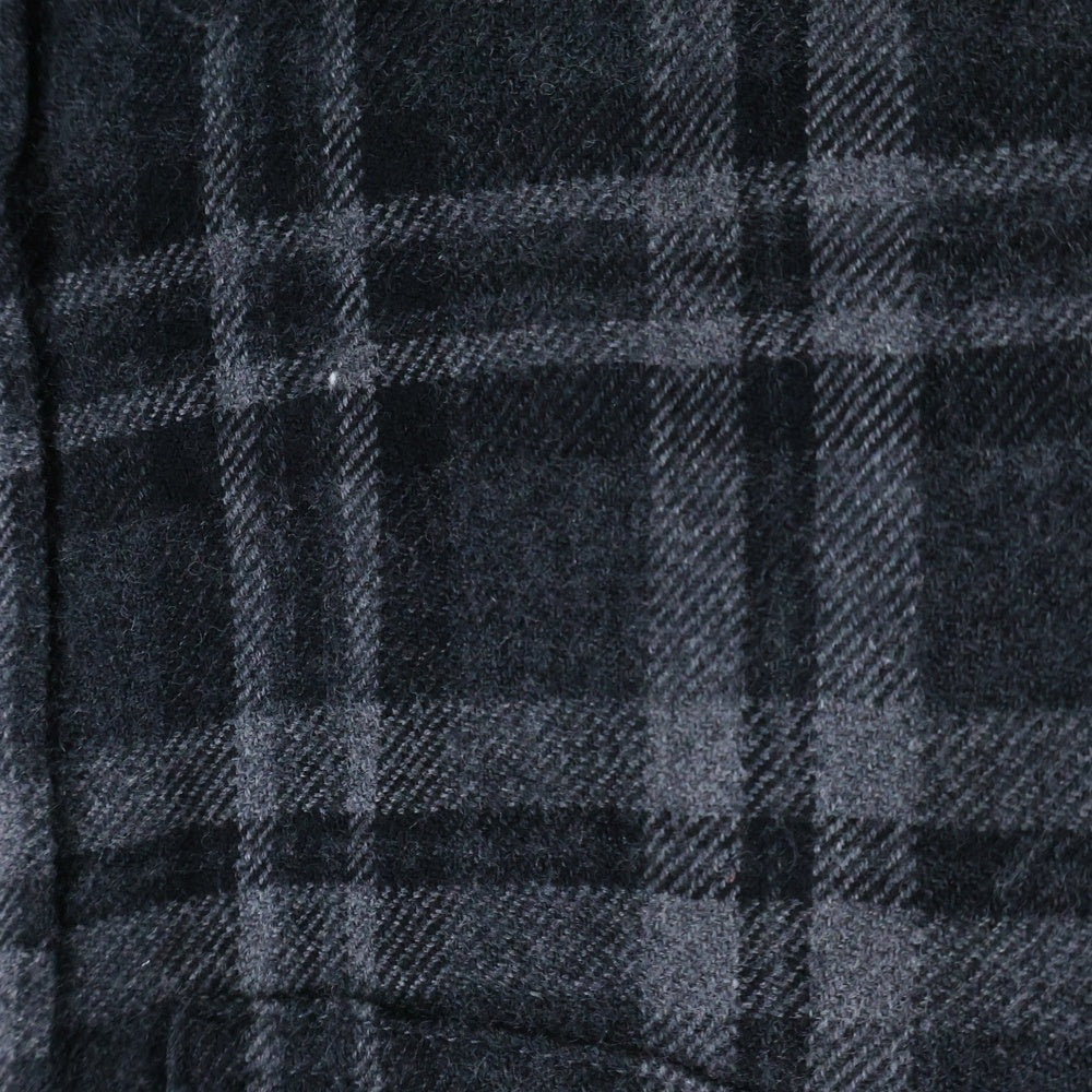 White Mountaineering(ホワイトマウンテニアリング) 24 AWGUSSET SLEEVE CHECK ELBOW PATCH SHIRT ガゼット スリーブ チェック エルボー パッチ チェック ネルシャツ グレー WM2473110