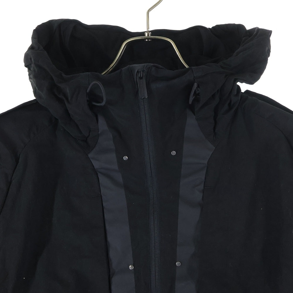 White Mountaineering(ホワイトマウンテニアリング) 25SS HOODED BLOUSON ジップアップ ナイロン フーデッド ジャケット ブラック BK2571201