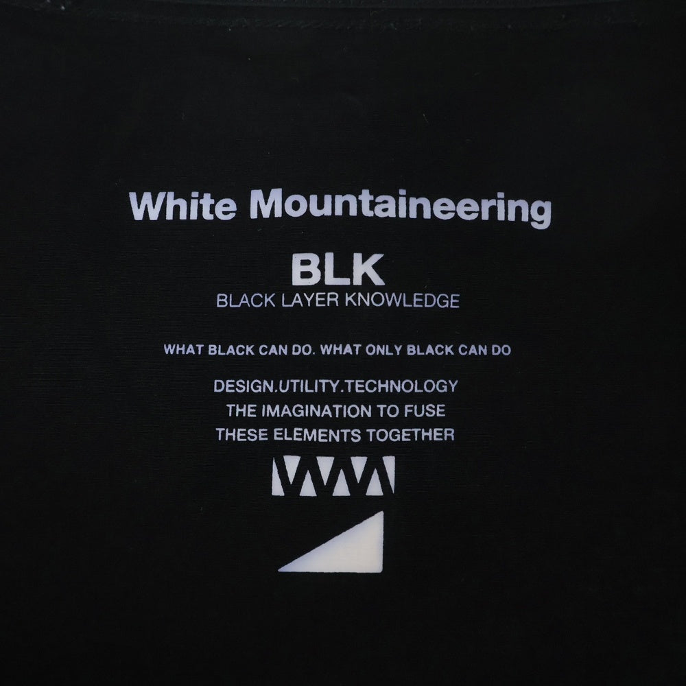 White Mountaineering(ホワイトマウンテニアリング) 25SS HOODED BLOUSON ジップアップ ナイロン フーデッド ジャケット ブラック BK2571201
