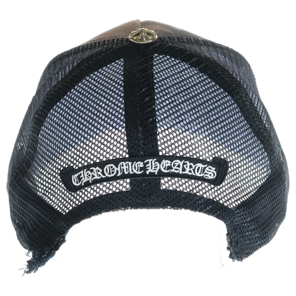 CHROME HEARTS(クロムハーツ) TRUCKER CAP カモフラージュ 迷彩 セメタリー メッシュトラッカーキャップ 帽子 カーキ