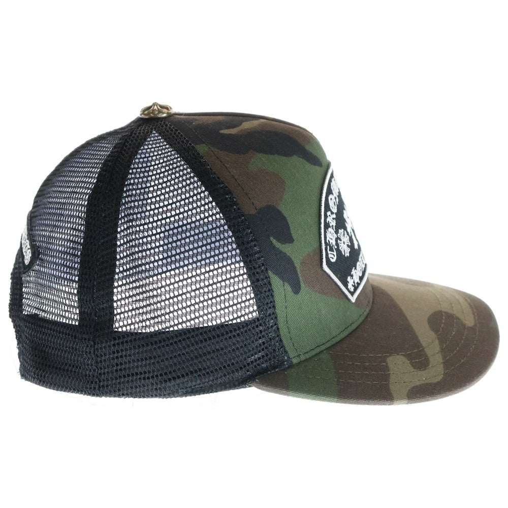 CHROME HEARTS(クロムハーツ) TRUCKER CAP カモフラージュ 迷彩 セメタリー メッシュトラッカーキャップ 帽子 カーキ