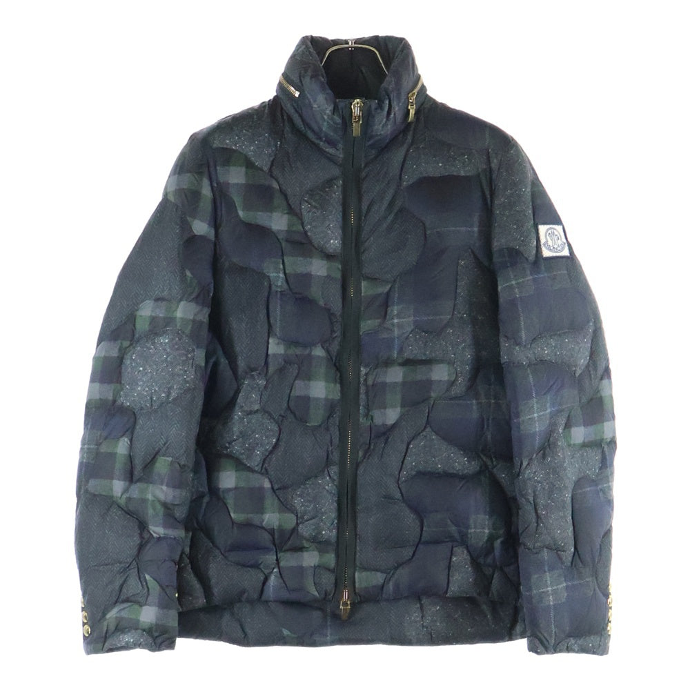 MONCLER GAMME BLEU(モンクレール・ガム・ブルー) GIUBBOTTO キルティング 総柄ダウンジャケット ネイビー A23914136801 68580