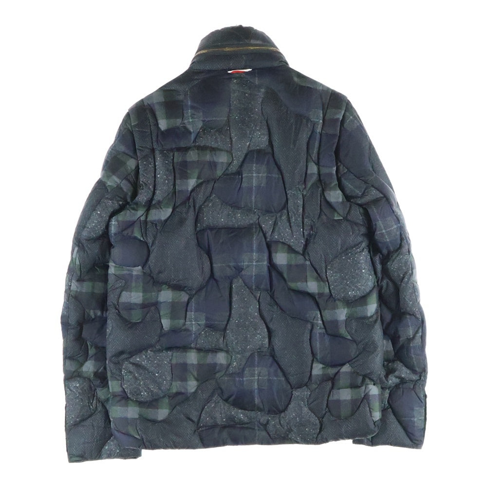 MONCLER GAMME BLEU(モンクレール・ガム・ブルー) GIUBBOTTO キルティング 総柄ダウンジャケット ネイビー A23914136801 68580