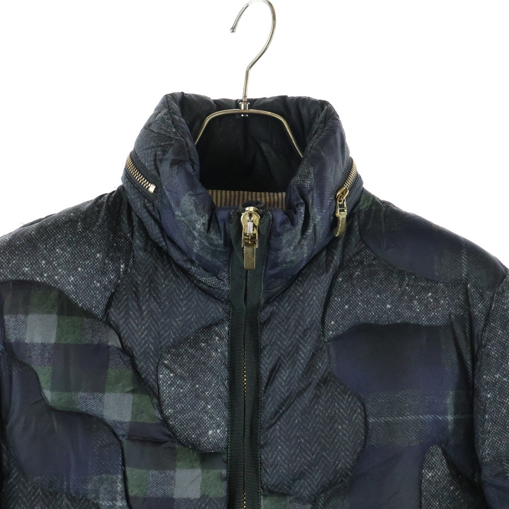 MONCLER GAMME BLEU(モンクレール・ガム・ブルー) GIUBBOTTO キルティング 総柄ダウンジャケット ネイビー A23914136801 68580
