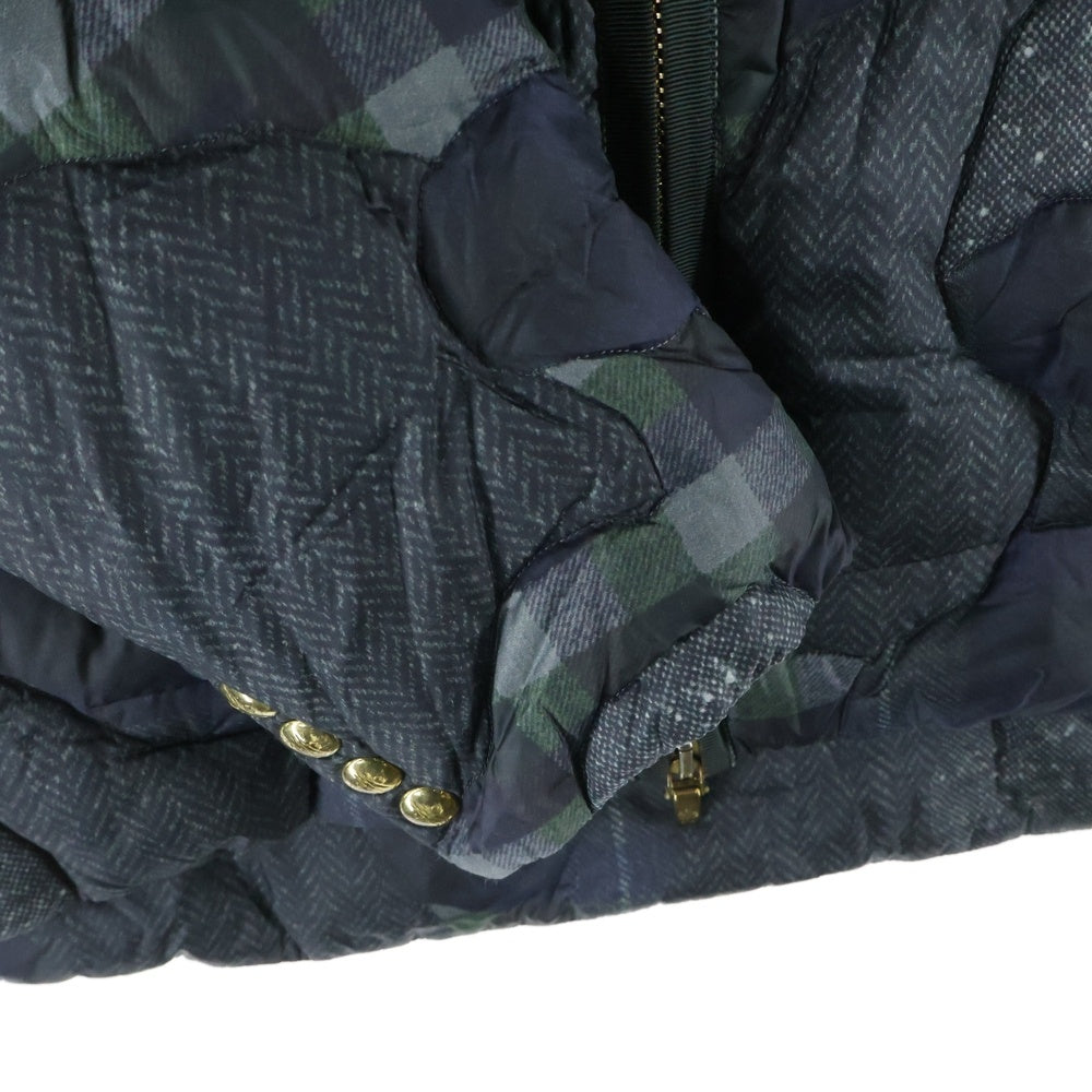 MONCLER GAMME BLEU(モンクレール・ガム・ブルー) GIUBBOTTO キルティング 総柄ダウンジャケット ネイビー A23914136801 68580