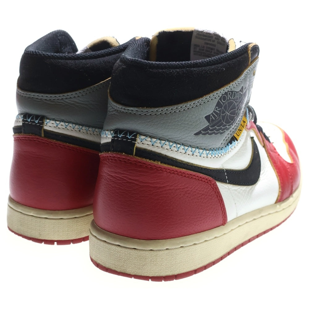 NIKE(ナイキ) ×UNION AIR JORDAN 1 RETRO HIGH OG CHICAGO ユニオン エアジョーダン1 ハイカットスニーカー レッド US8.5/26.5cm HV8563-600
