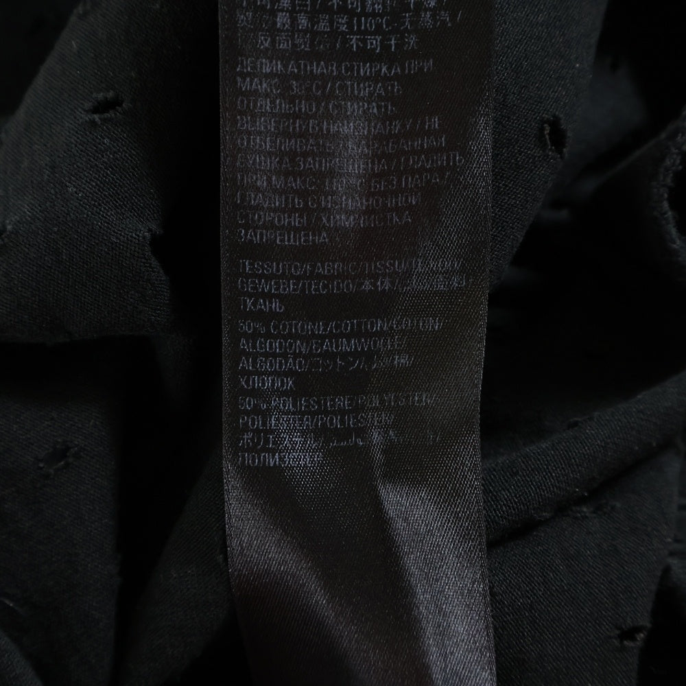 BALENCIAGA(バレンシアガ) Perforated shorts メッシュショートパンツ ブラック 674591 TMVD4