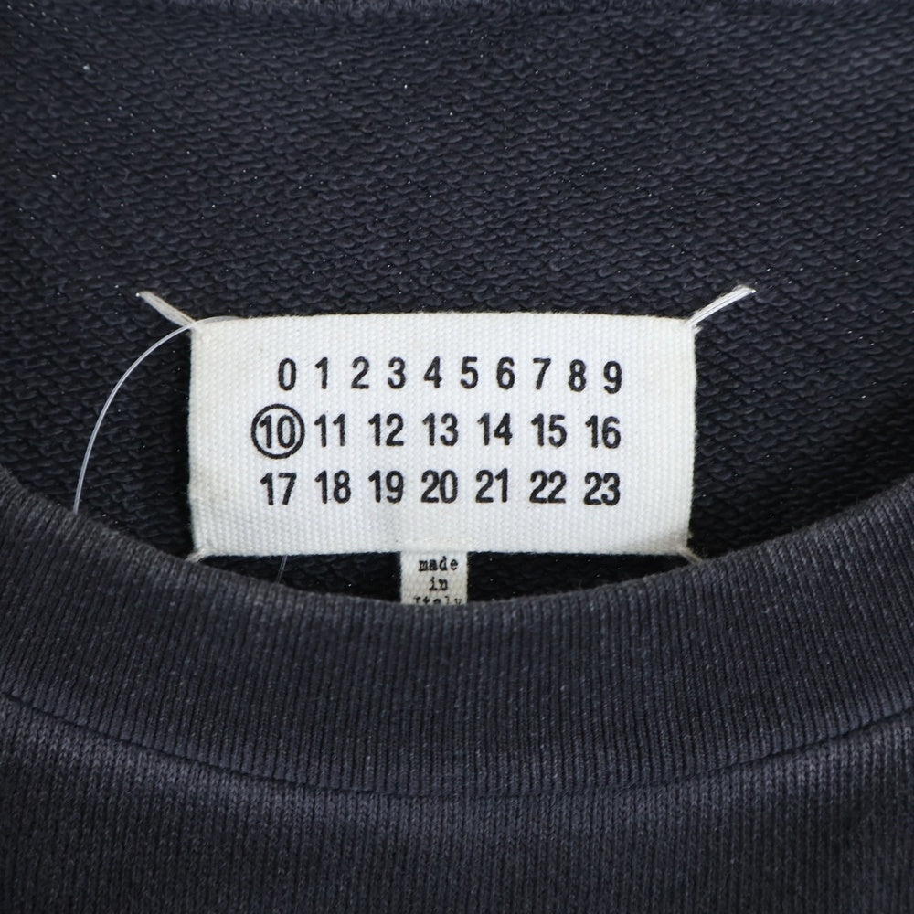 Maison Margiela(メゾンマルジェラ) 20SS Memory Of Sweat メモリー クルーネックスウェットトレーナー ブラック S50GU0138 S25405