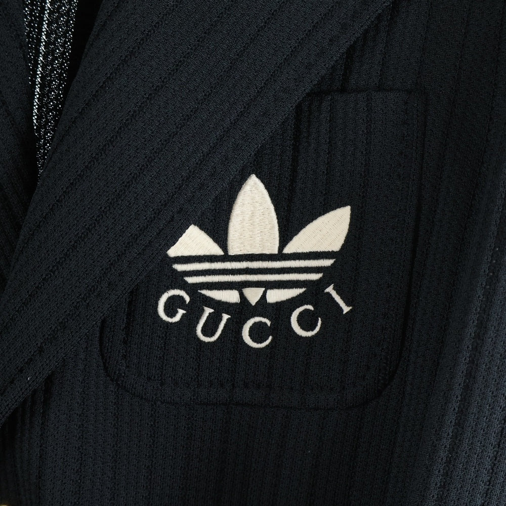 GUCCI(グッチ) 22SS ×adidas Tailored Jacket アディダス テーラードジャケット ブラック/ホワイト 721088