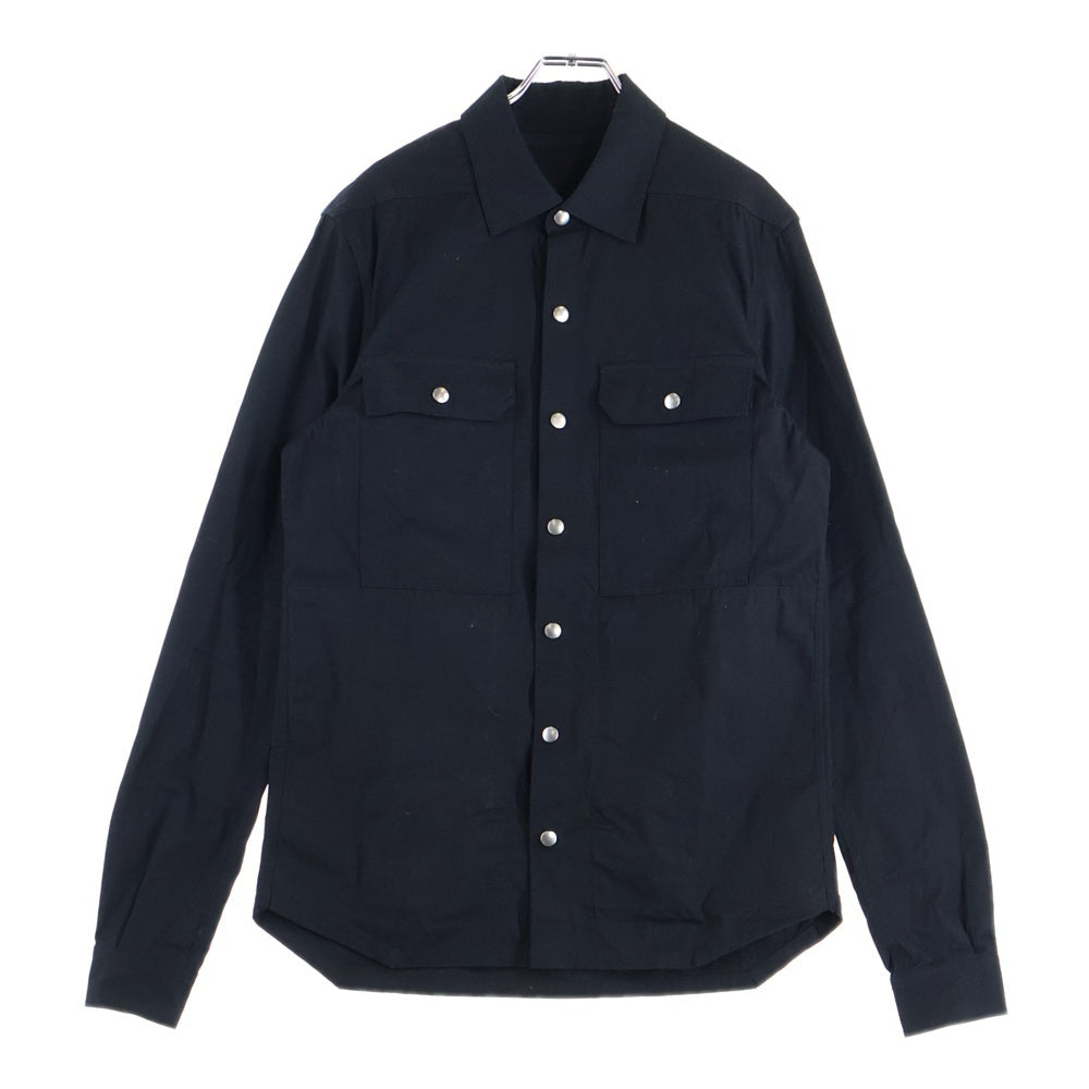 Rick Owens(リックオウエンス) 20SS Outetshirt オーバーサイズ長袖シャツ ブラック RR20S7729-TEEP9