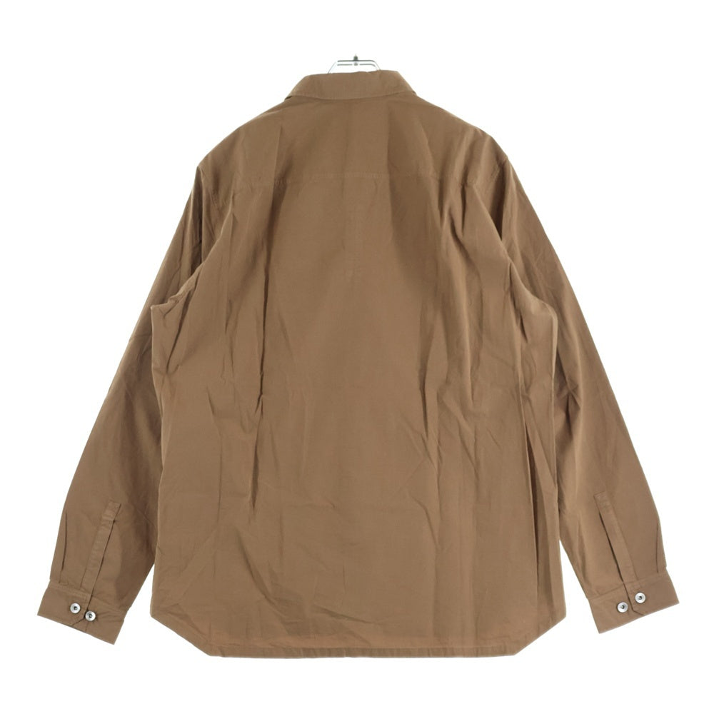 DRKSHDW(ダークシャドウ) Outershir オーバーサイズ長袖シャツ ブラウン DU01D1296-P