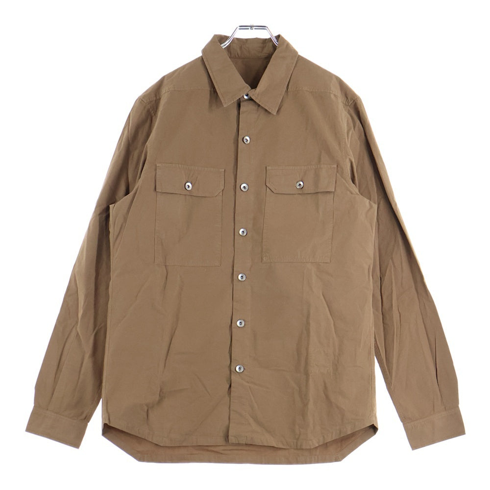 DRKSHDW(ダークシャドウ) Outershir オーバーサイズ長袖シャツ ブラウン DU01D1296-P