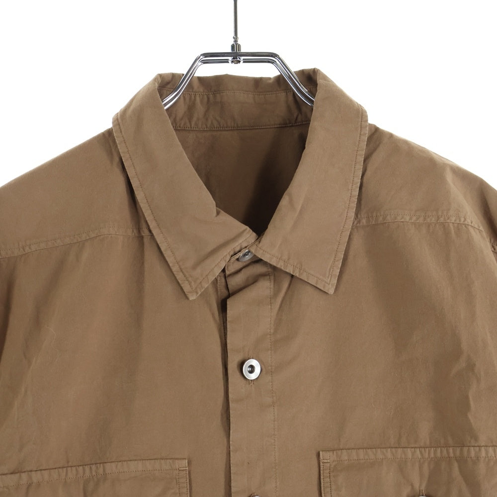 DRKSHDW(ダークシャドウ) Outershir オーバーサイズ長袖シャツ ブラウン DU01D1296-P