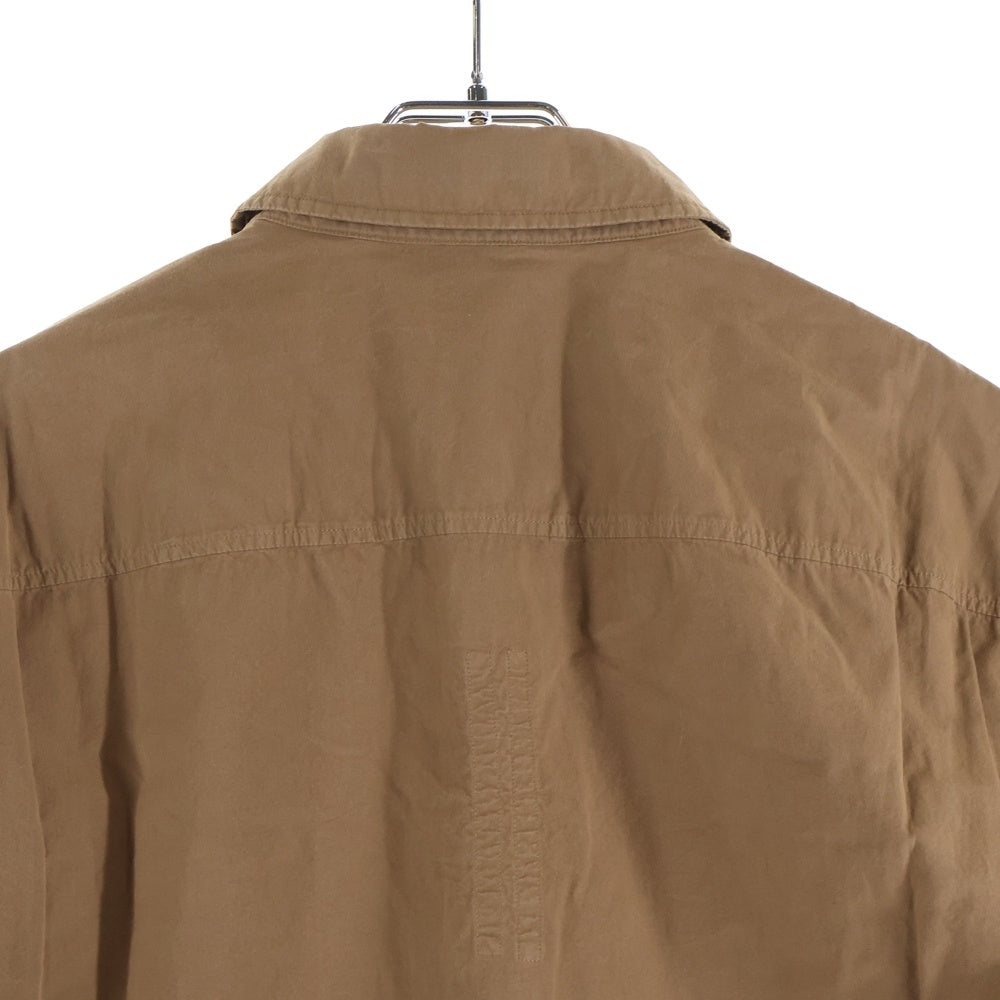 DRKSHDW(ダークシャドウ) Outershir オーバーサイズ長袖シャツ ブラウン DU01D1296-P