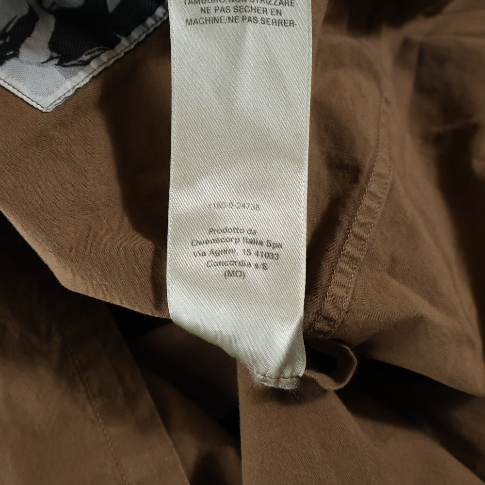 DRKSHDW(ダークシャドウ) Outershir オーバーサイズ長袖シャツ ブラウン DU01D1296-P