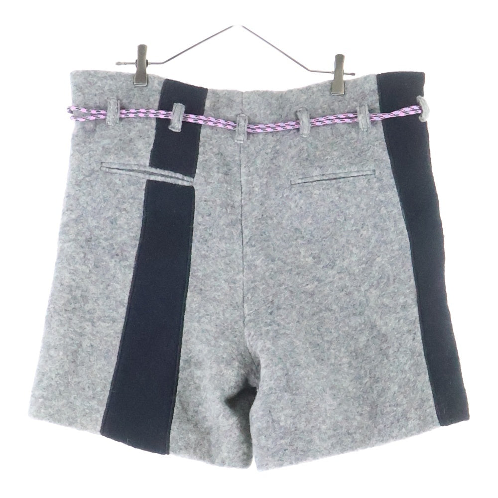 OFF-WHITE(オフホワイト) ドローコードデザイン ウールハーフパンツ ショートパンツ グレー OMCB003F150080340800