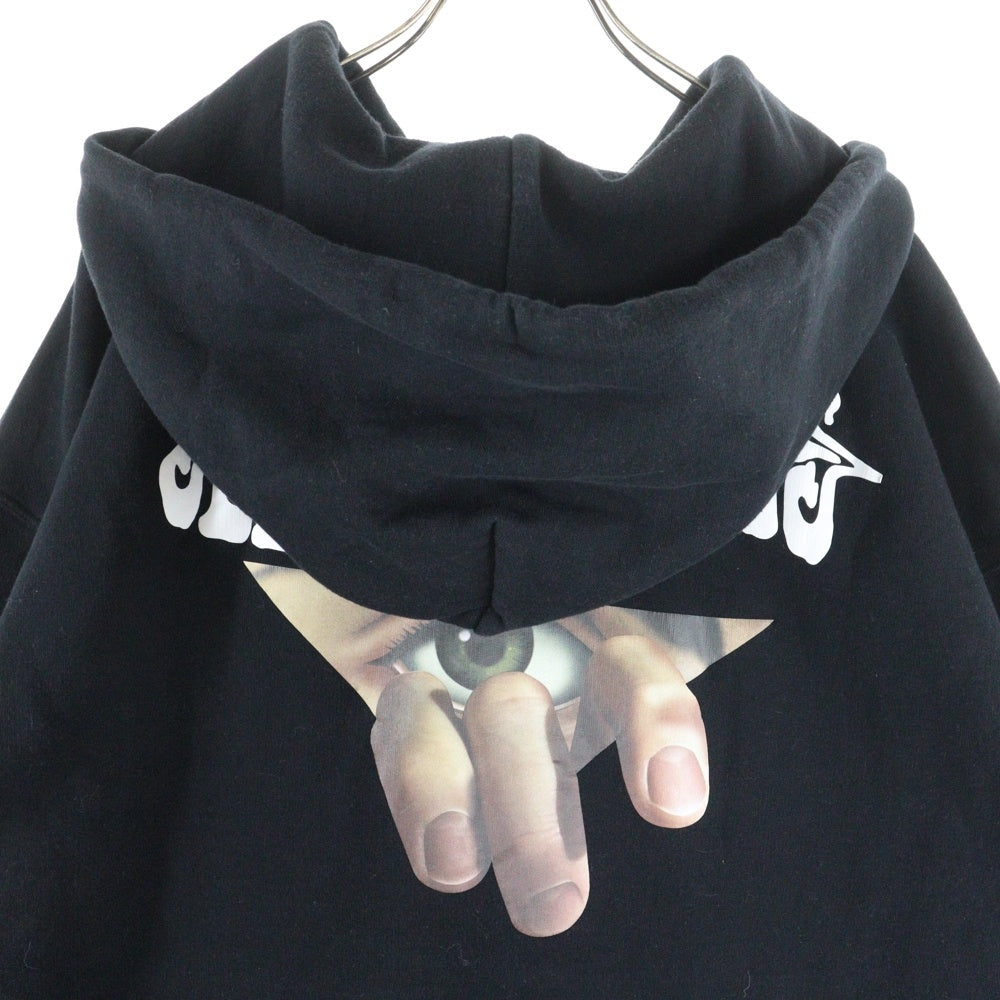 OFF-WHITE(オフホワイト) 17AW Eyes Hoodie プルオーバースウェットパーカー フーディー ブラック OMBB009F17192014