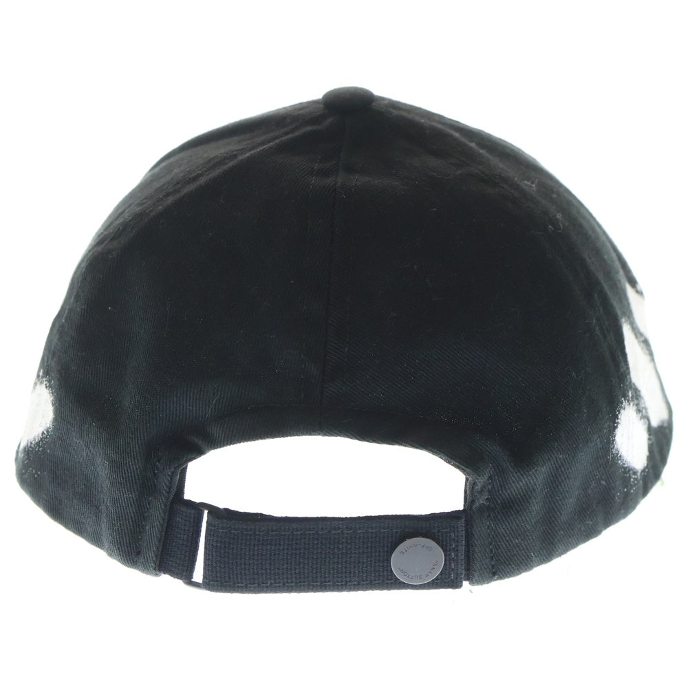 OFF-WHITE(オフホワイト) 17SS Diag Spray Cap スプレーロゴ キャップ 帽子 ブラック