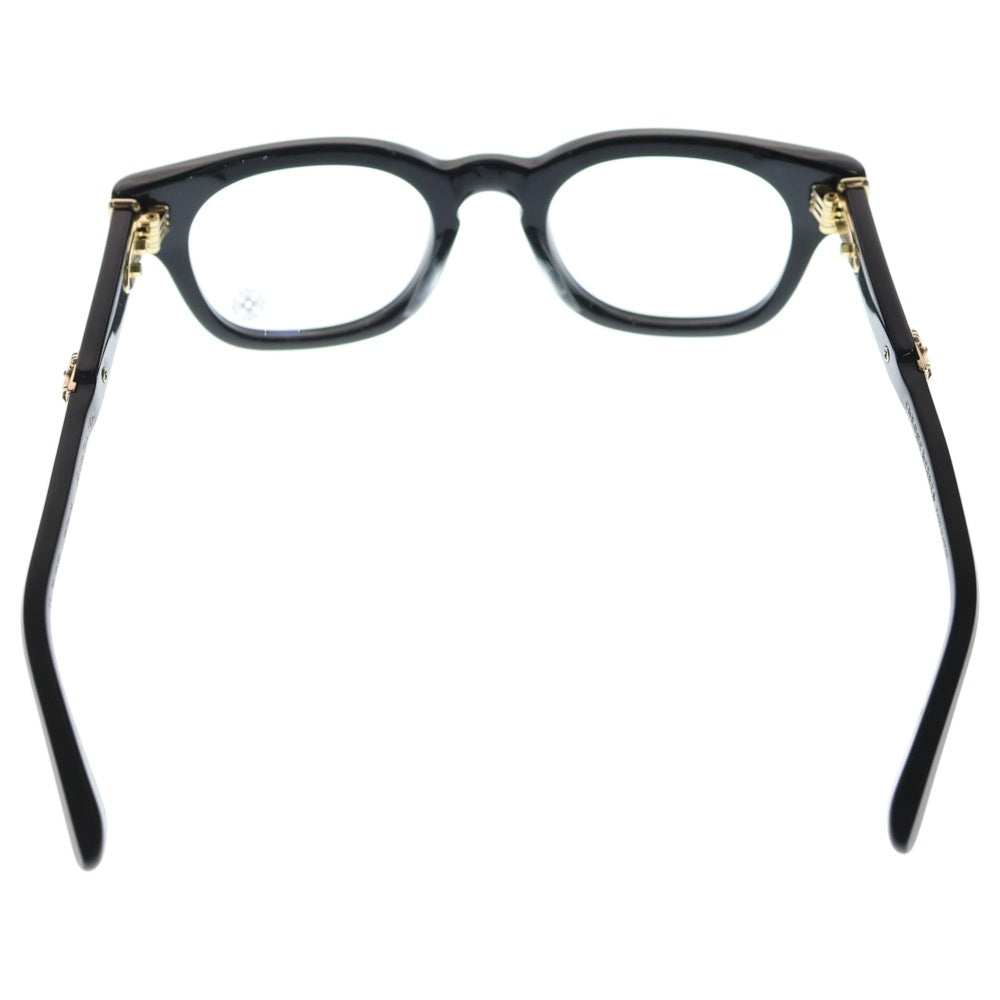 CHROME HEARTS(クロムハーツ) JENA AIL YEA CHクロステンプル アイウェア 眼鏡 ブラック/ゴールド