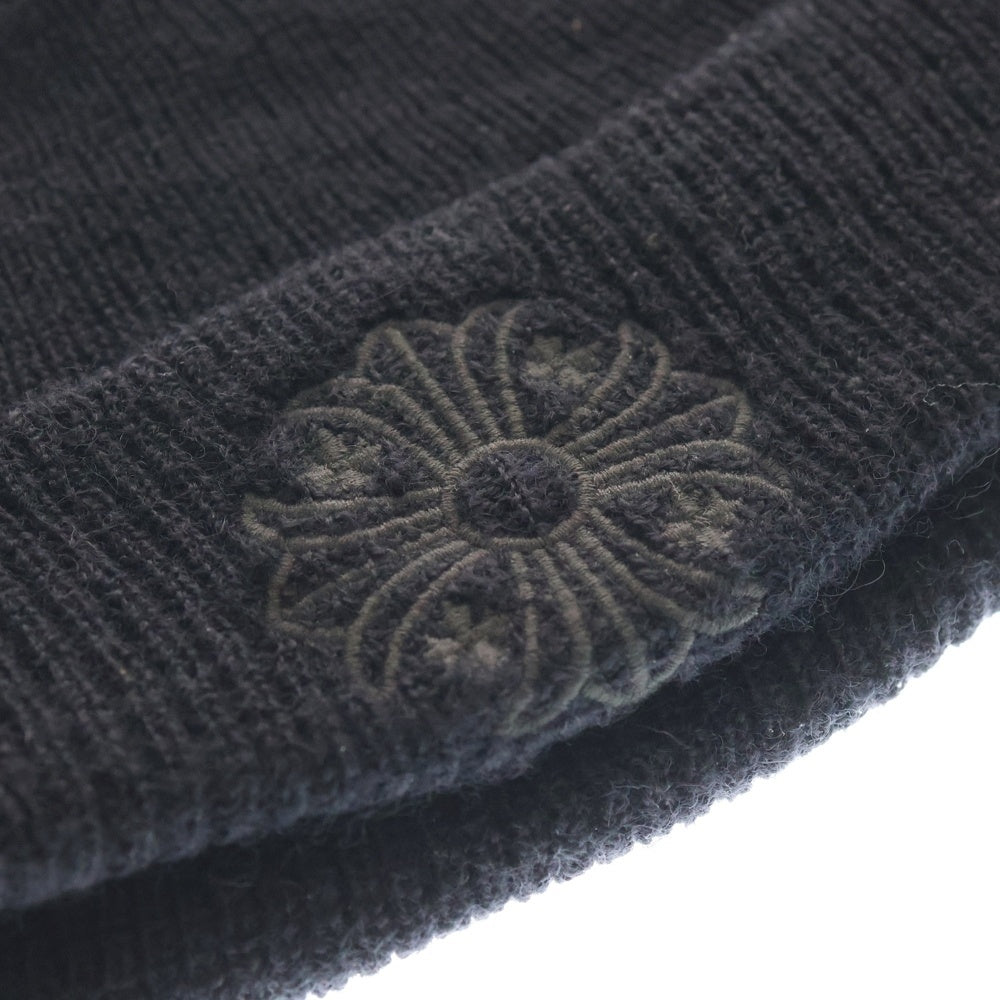 CHROME HEARTS(クロムハーツ) WOOL WATCH CAP CHプラス刺繍ウールビーニー ニット帽 帽子 ブラック