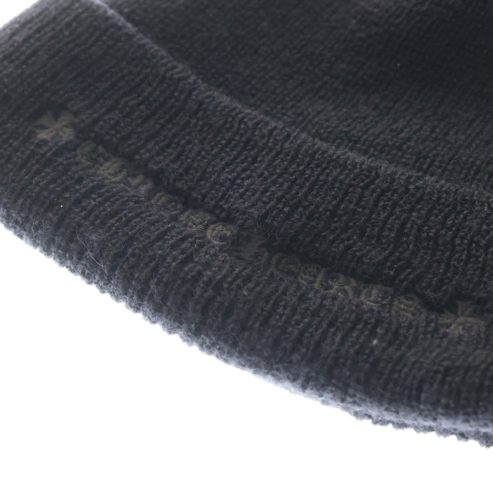 CHROME HEARTS(クロムハーツ) WOOL WATCH CAP CHプラス刺繍ウールビーニー ニット帽 帽子 ブラック