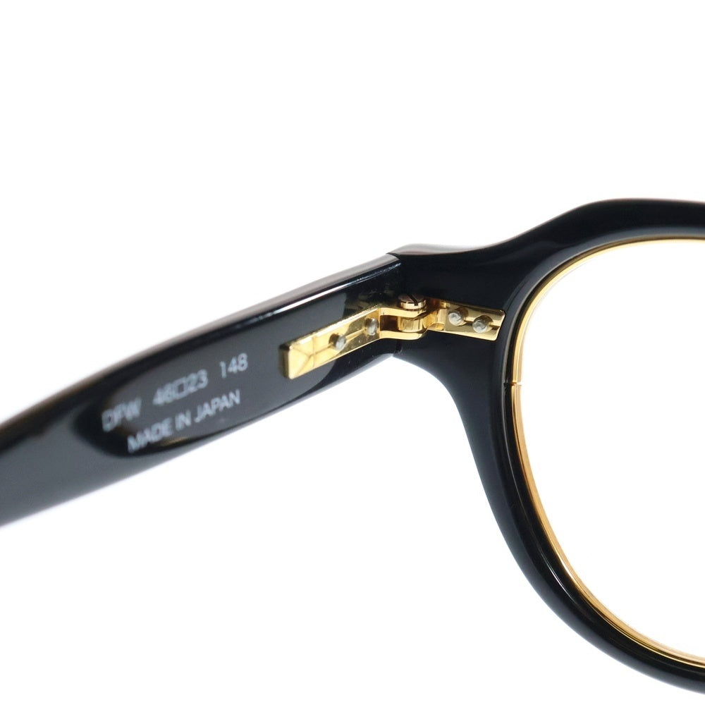 YUICHI TOYAMA(ユウイチ トヤマ) セルフレーム アイウェア 眼鏡 ブラック U-129