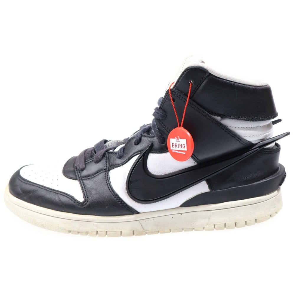 NIKE(ナイキ) ×AMBUSH DUNK HIGH アンブッシュ ダンク ハイカットスニーカー ブラック/ホワイト US8.5/26.5cm CU7544-001