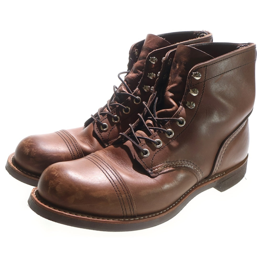 RED WING(レッド ウイング) IRON RANGER アイアンレンジャー ビブラムソール ハイカットレザーシューズ ブーツ ブラウン 8111