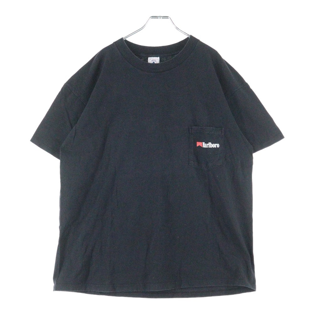 VINTAGE(ヴィンテージ) 90s Marboro Cowboy BACKPRINT マルボロ カウボーイ バックプリント Tシャツ 半袖カットソー ブラック