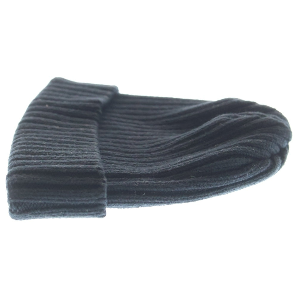 KIJIMA TAKAYUKI(キジマタカユキ) COTTON BEANIE コットン ビーニー ニットキャップ 帽子 ブラック EKN-001A