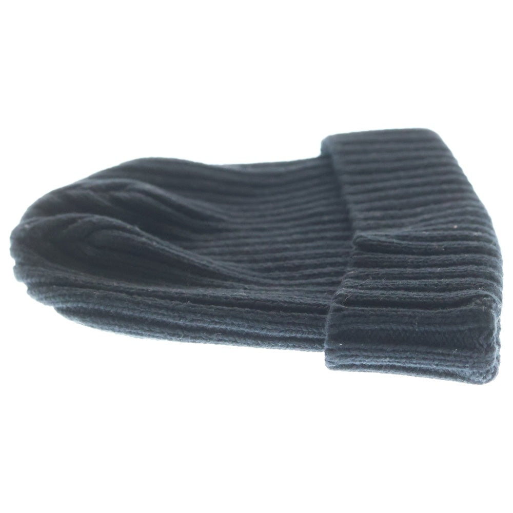 KIJIMA TAKAYUKI(キジマタカユキ) COTTON BEANIE コットン ビーニー ニットキャップ 帽子 ブラック EKN-001A