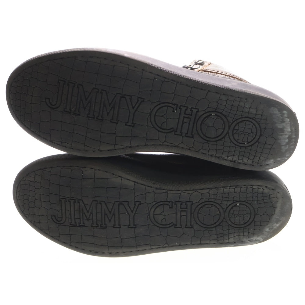 JIMMY CHOO(ジミーチュウ) スターデザイン ハイカットスニーカー ブラック/ゴールド