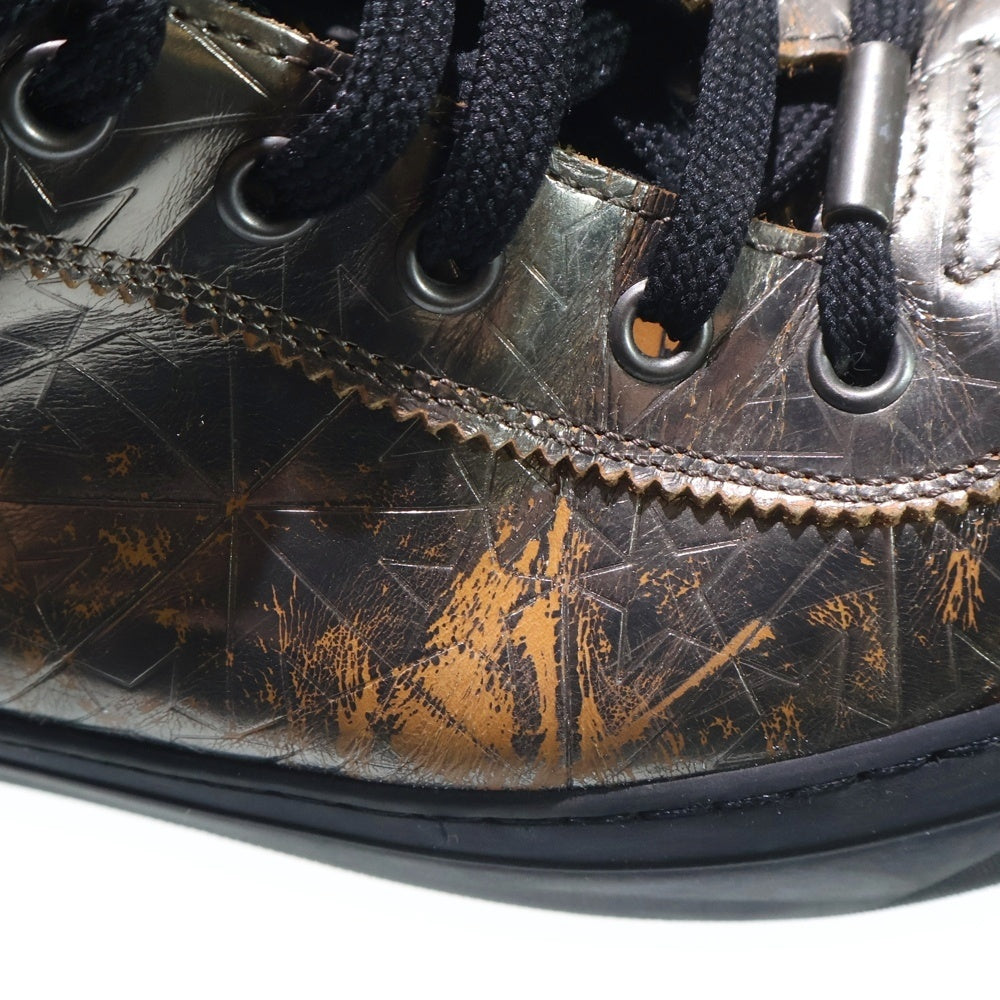 JIMMY CHOO(ジミーチュウ) スターデザイン ハイカットスニーカー ブラック/ゴールド