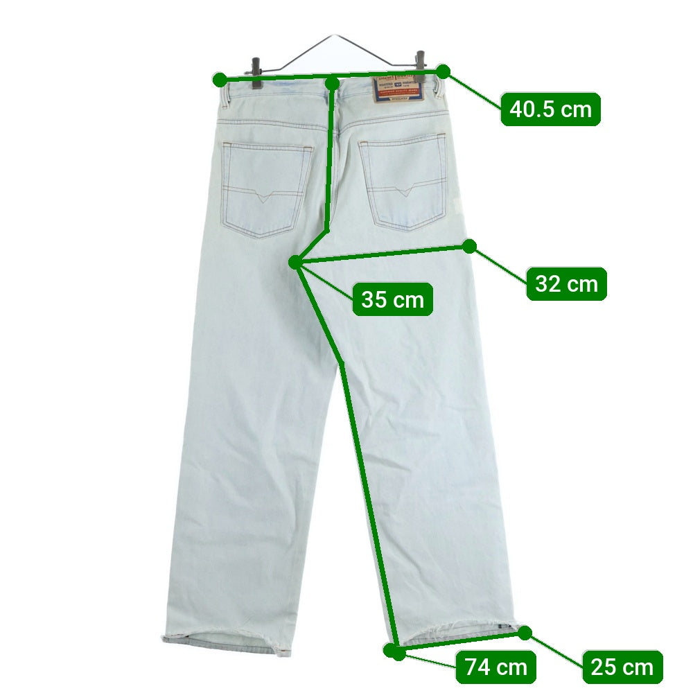 DIESEL(ディーゼル) 2001 D-MACRO リラックス フィット ウォッシュド デニムパンツ インディゴ A12821