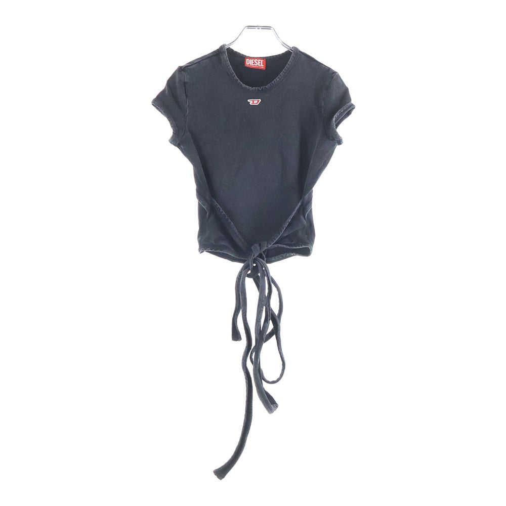 DIESEL(ディーゼル) T-Bunny Tail-R1 cotton T-shirt Grigio テール アールワン コットン 半袖Tシャツ カットソー ブラック レディース A19520