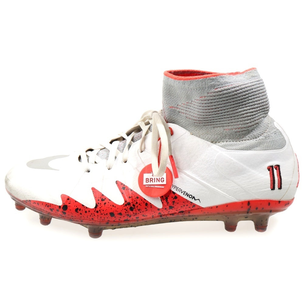 NIKE(ナイキ) NEYMAR×JORDAN Hypervenom Phantom II ネイマール×ジョーダン ハイパーヴェノム ファントム II サッカースパイク ホワイト/レッド US9.5/27.5cm 820117-106
