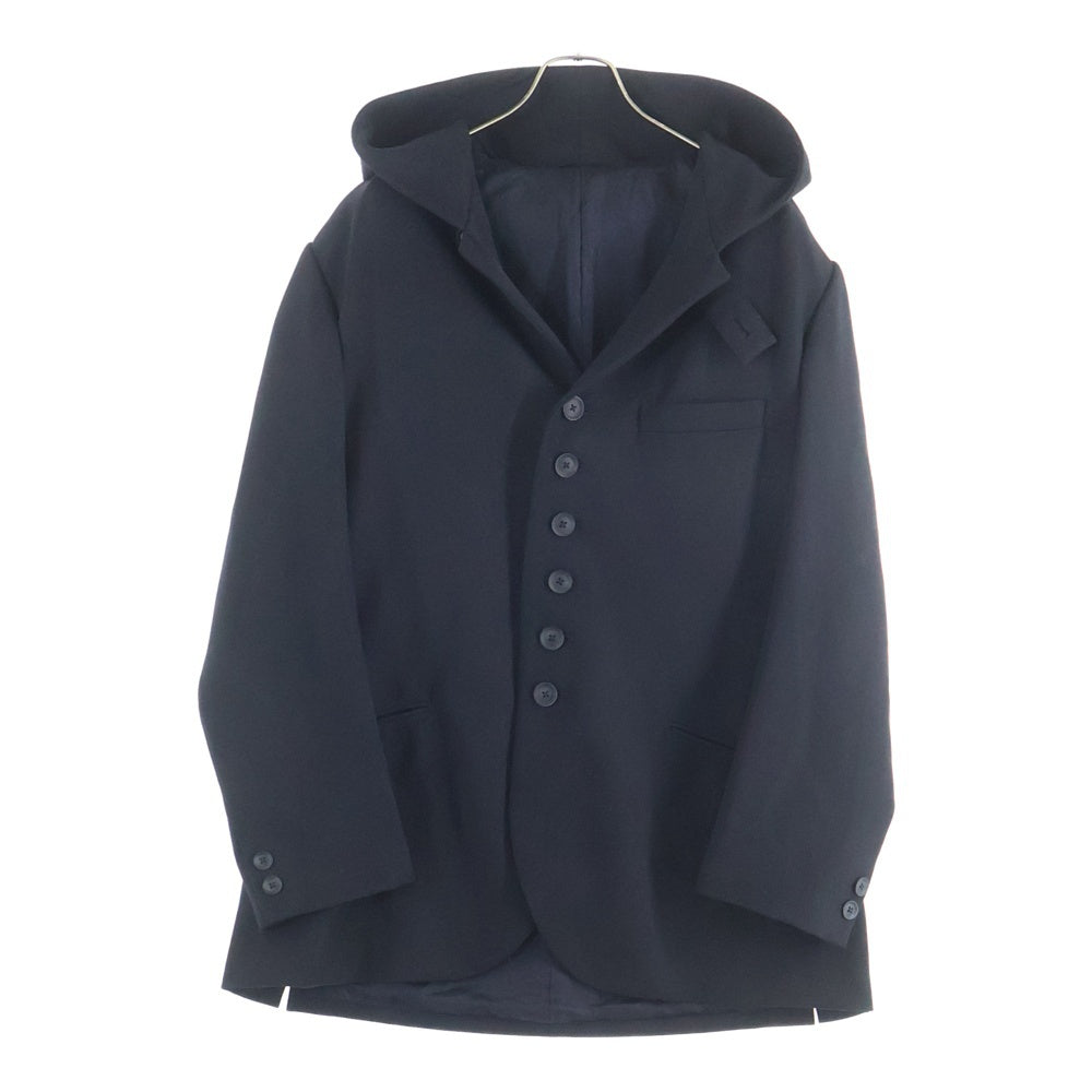 Yohji Yamamoto POUR HOMME(ヨウジヤマモト プールオム) ARMY GABARDINE HOODED TAB JACKET アーミーギャバジンフード付きタブジャケット ブラック HO-J53-101