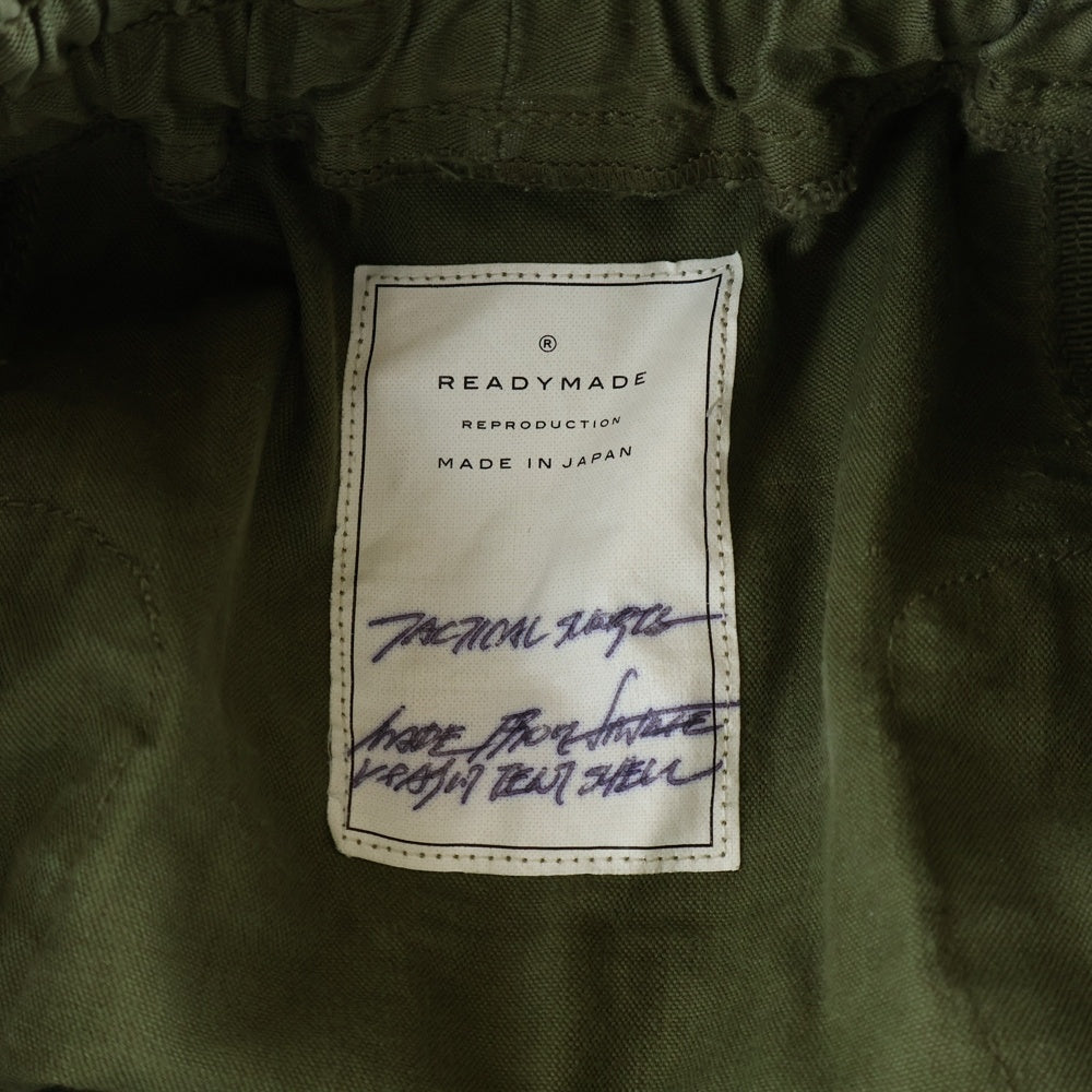 READY MADE(レディメイド) TACTICAL SHORTS フロントポケット タクティカル ショーツ ショートパンツ カーキ RE-CO-KH-00-00-99